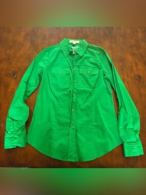 MICHAEL Michael Kors Bright Green Button-Down Shirt